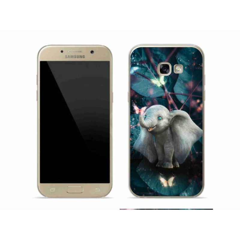 Gél borítás mmCase Samsung Galaxy A5 (2017) - aranyos elefánt