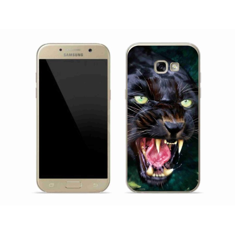 Zselés borítás mmCase Samsung Galaxy A5 (2017) - dühös fekete párduchoz