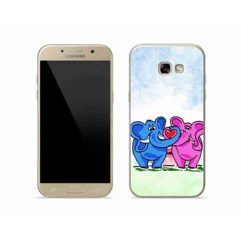 Gél borítás mmCase mobiltelefonhoz Samsung Galaxy A5 (2017) - szerelmes elefántok