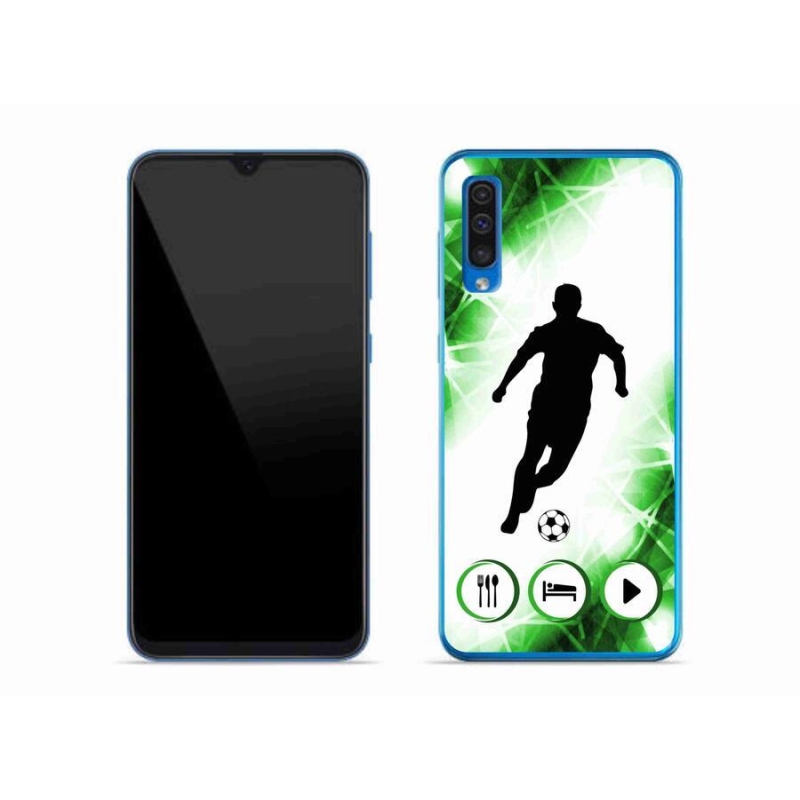 Zselés borítás mmCase Samsung Galaxy A50 - focista számára