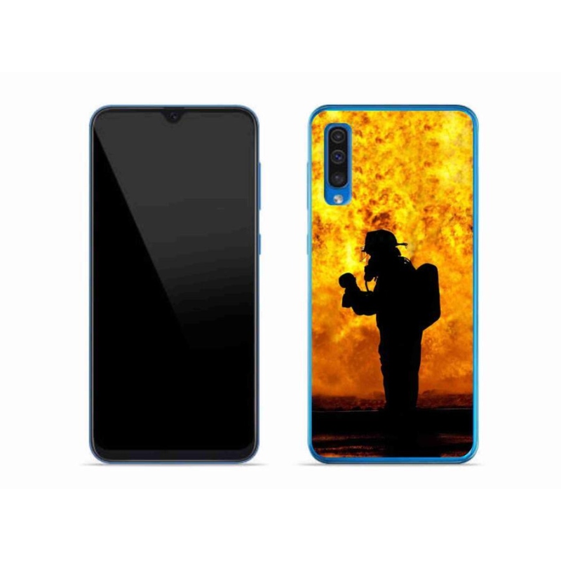 Gél borítás mmCase Samsung Galaxy A50 készülékhez - tűzoltó