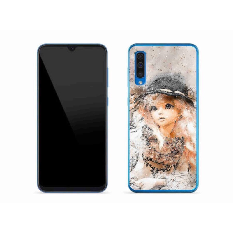 Gél borítás mmCase Samsung Galaxy A50 készülékhez - lány kalapban
