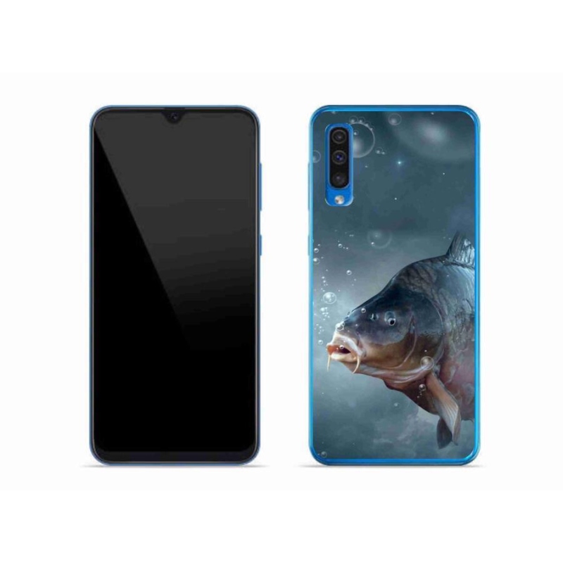 Gél borítás mmCase Samsung Galaxy A50 készülékhez - ponty és buborékok