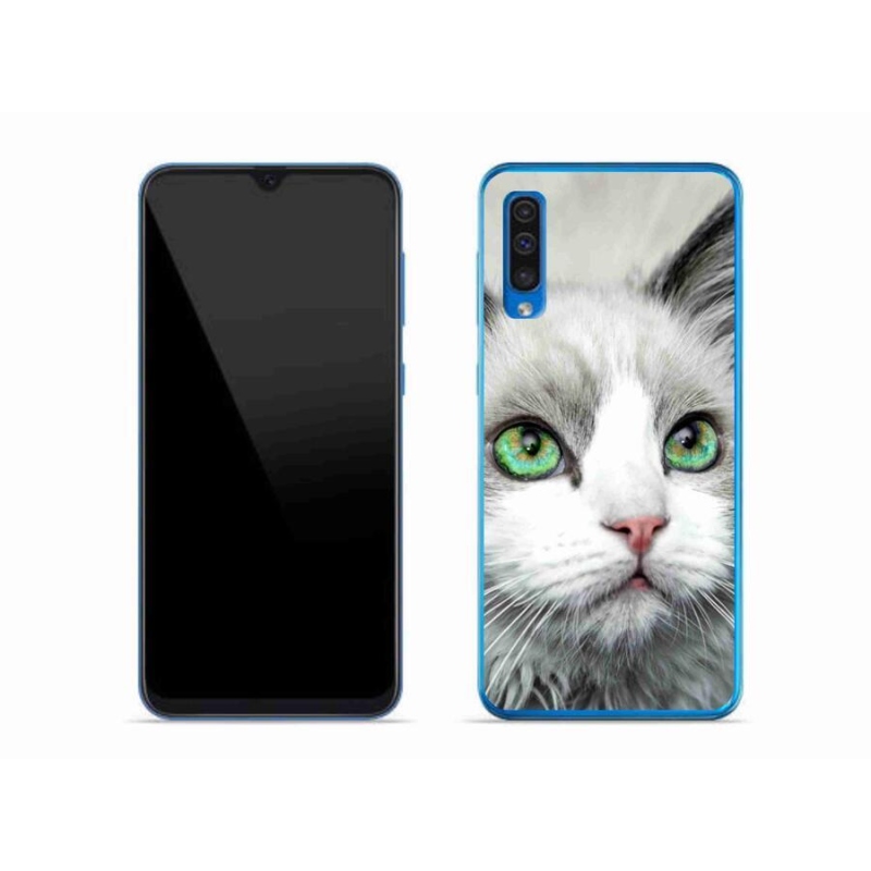 Zselés borítás mmCase Samsung Galaxy A50 készülékhez - macskaszem