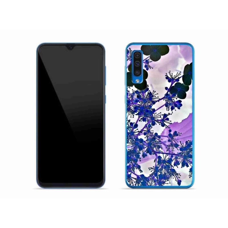 Gél védőhuzat mmCase mobiltelefonhoz Samsung Galaxy A50 - hortenziavirág