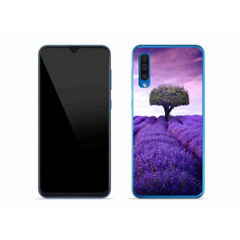 Gél védőhuzat mmCase Samsung Galaxy A50 készülékhez - levendula rét