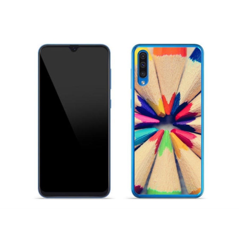 Gél védőhuzat mmCase Samsung Galaxy A50 készülékhez - zsírkréták