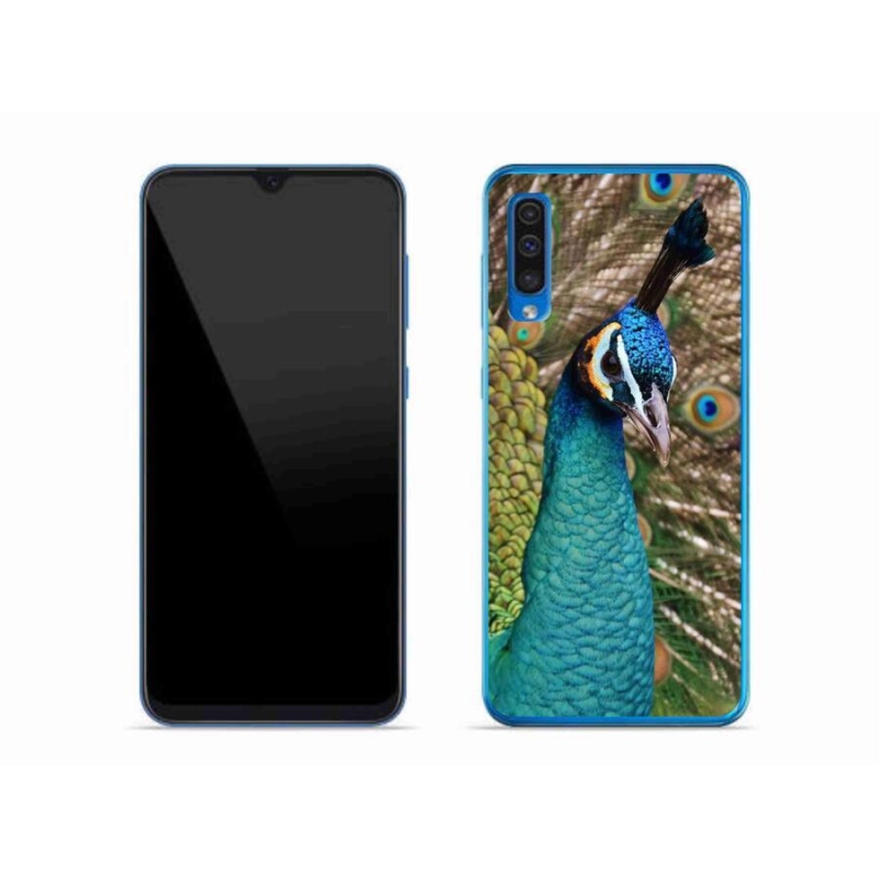 Gél védőhuzat mmCase Samsung Galaxy A50 készülékhez - páva