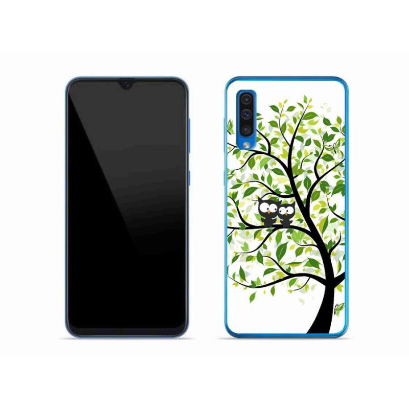 Zselés borítás mmCase Samsung Galaxy A50 készülékhez - baglyok a fán