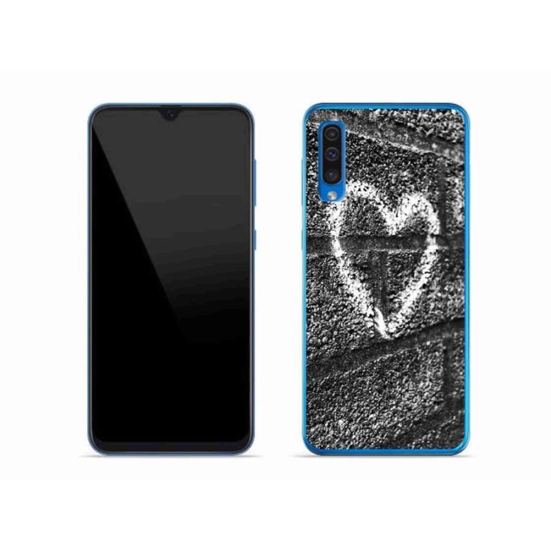 Gél borítás mmCase Samsung Galaxy A50 készülékhez - szív a falon