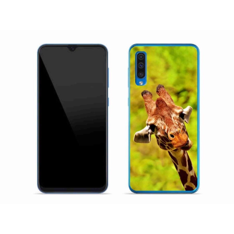 Zselés borítás mmCase Samsung Galaxy A50 készülékhez - zsiráf