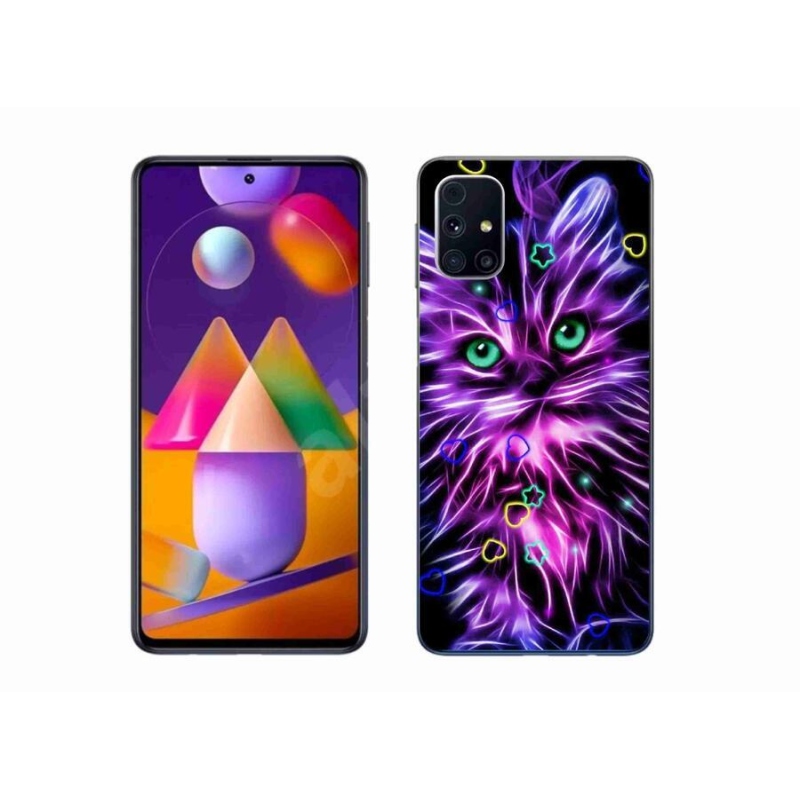 Gél borítás mmCase Samsung Galaxy A51 5G - absztrakt macska - Samsung Galaxy A51 5G - absztrakt macska