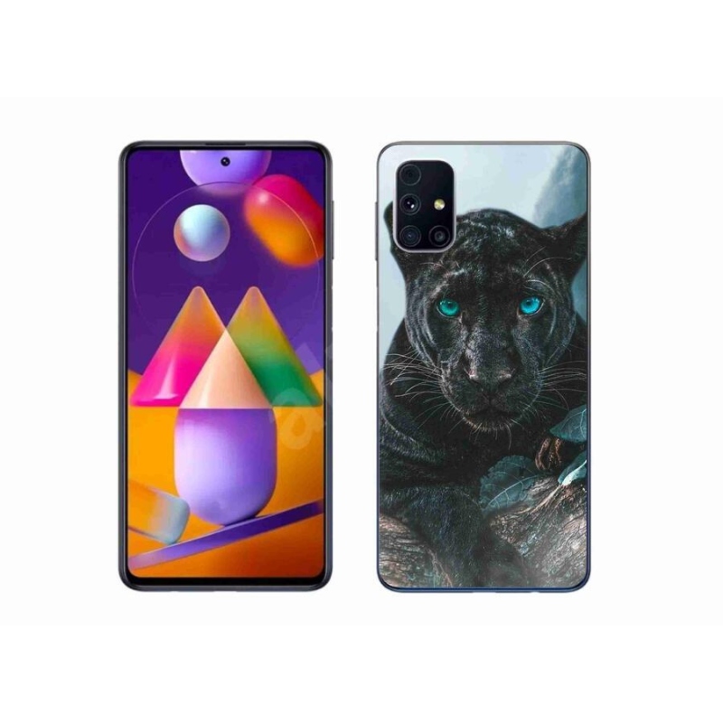 Zselés borítás mmCase Samsung Galaxy A51 5G - fekete párduc