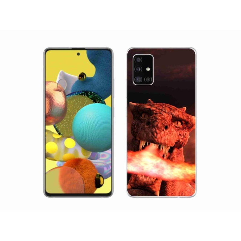Zselés borítás mmCase Samsung Galaxy A51 5G - sárkány