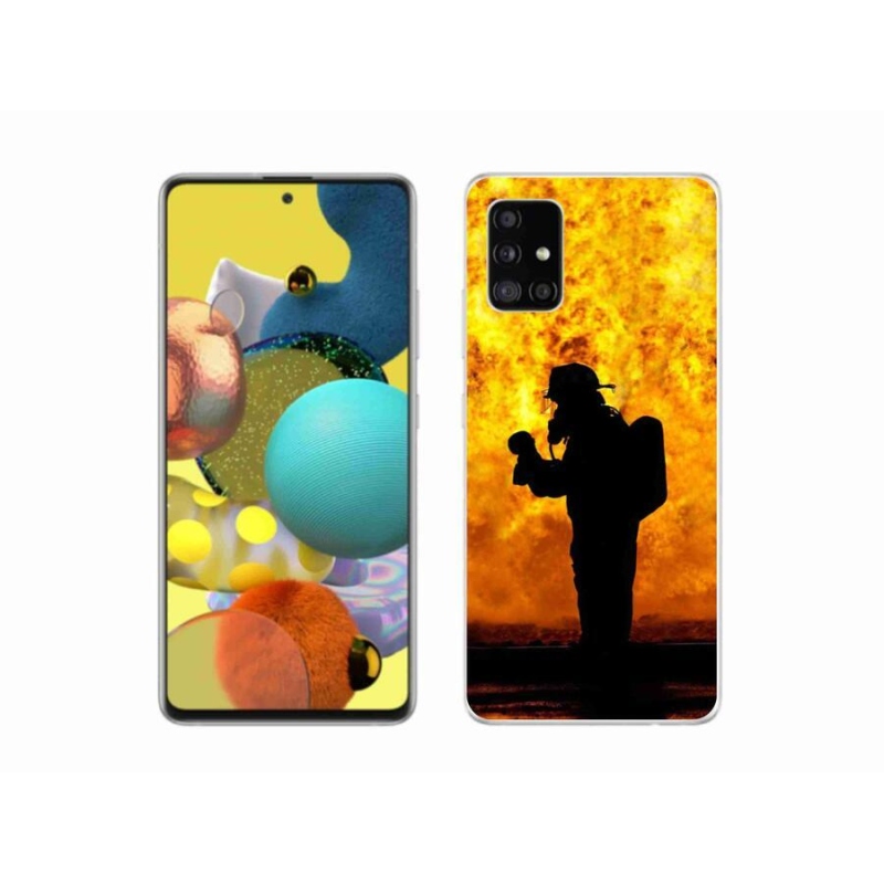 Gél borítás mmCase Samsung Galaxy A51 5G - tűzoltó számára
