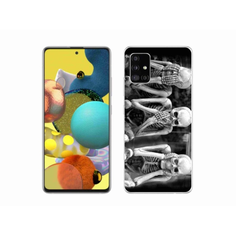 Gél borítás mmCase Samsung Galaxy A51 5G - csontvázakhoz