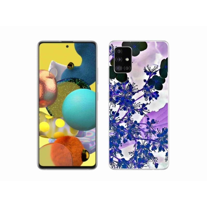 Gél védőhuzat mmCase Samsung Galaxy A51 5G - hortenzia virág