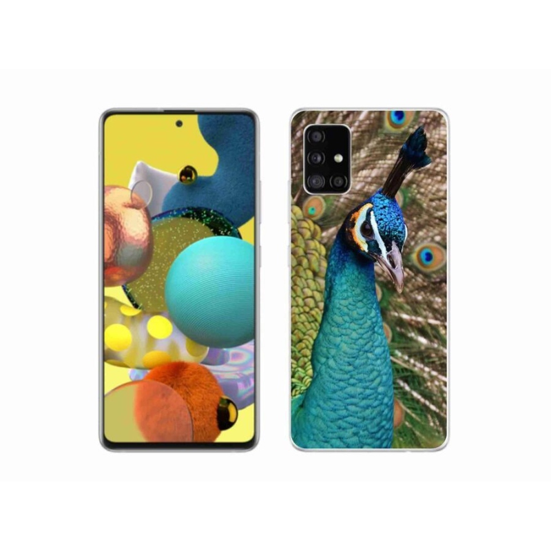 Zselés borítás mmCase Samsung Galaxy A51 5G - páva