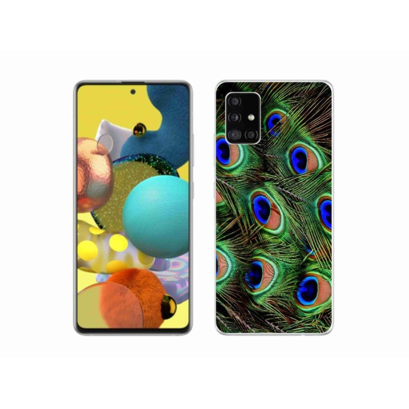 Zselés borítás mmCase Samsung Galaxy A51 5G - pávatoll