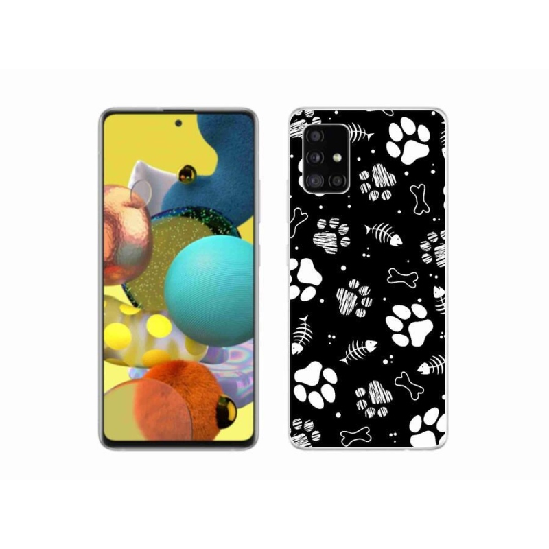 Zselés borítás mmCase Samsung Galaxy A51 5G - kutyamancsok