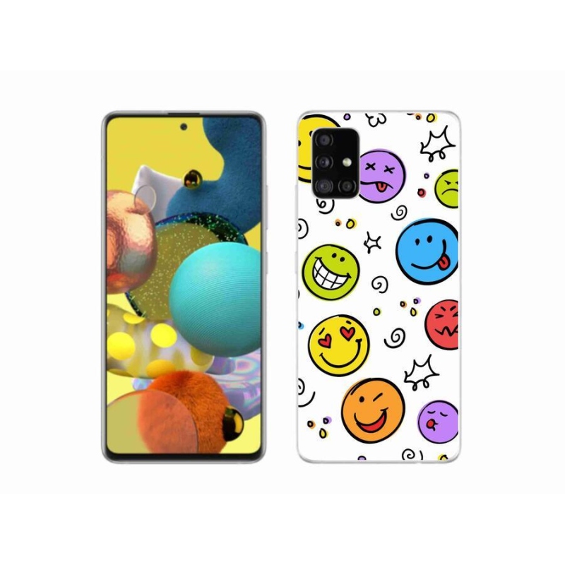Gél borítás mmCase Samsung Galaxy A51 5G - smiley-khoz