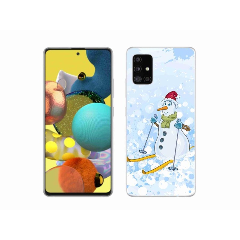 Gél védőhuzat mmCase Samsung Galaxy A51 5G - hóemberhez