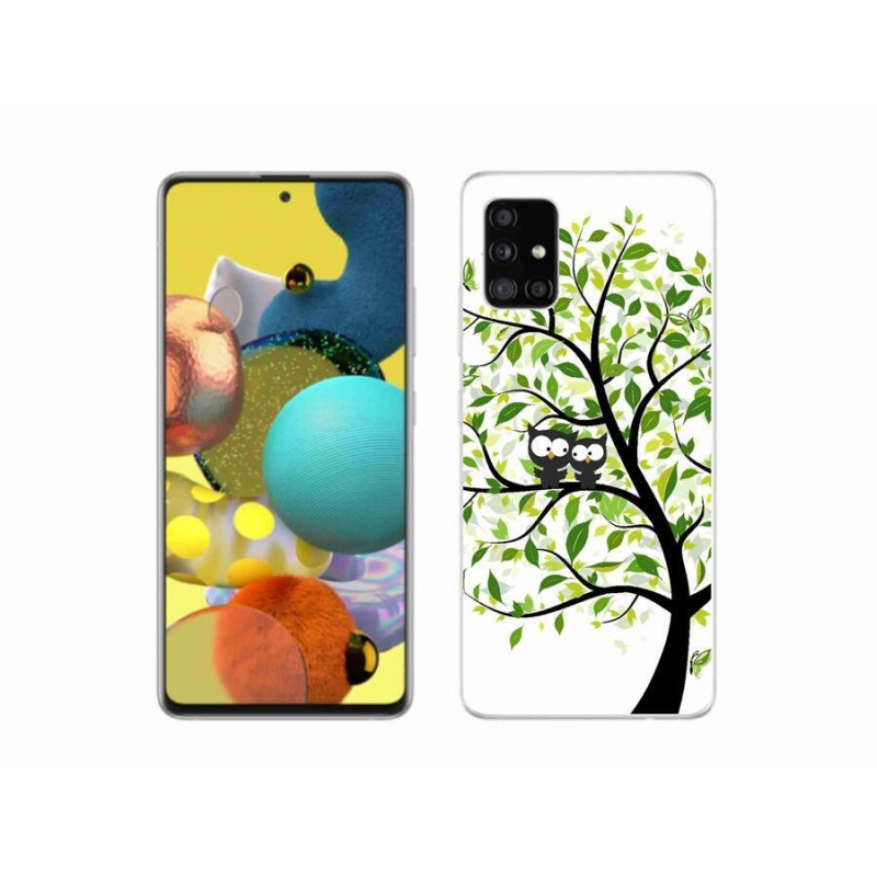 Zselés borítás mmCase Samsung Galaxy A51 5G - baglyok a fán