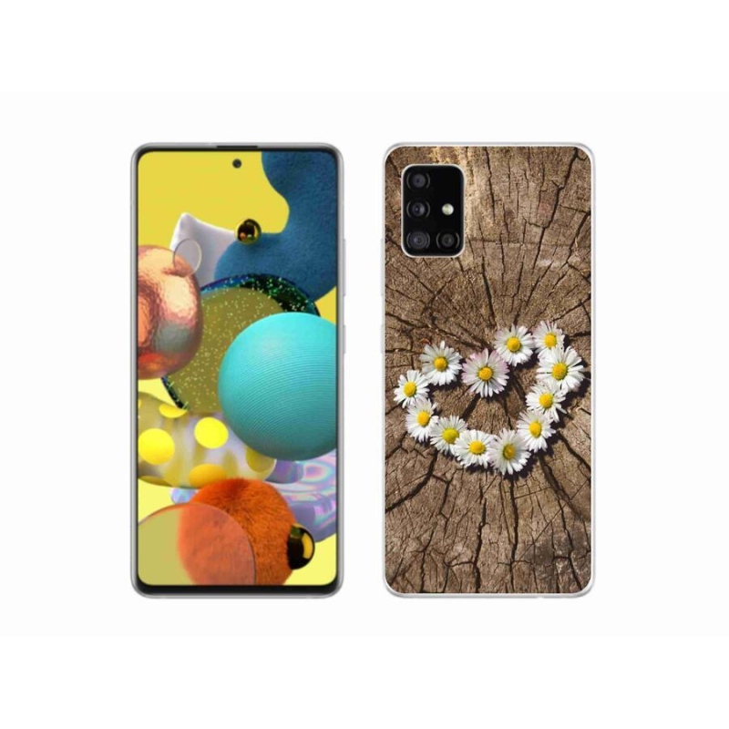 Zselés borítás mmCase Samsung Galaxy A51 5G - Százszorszépek szíve