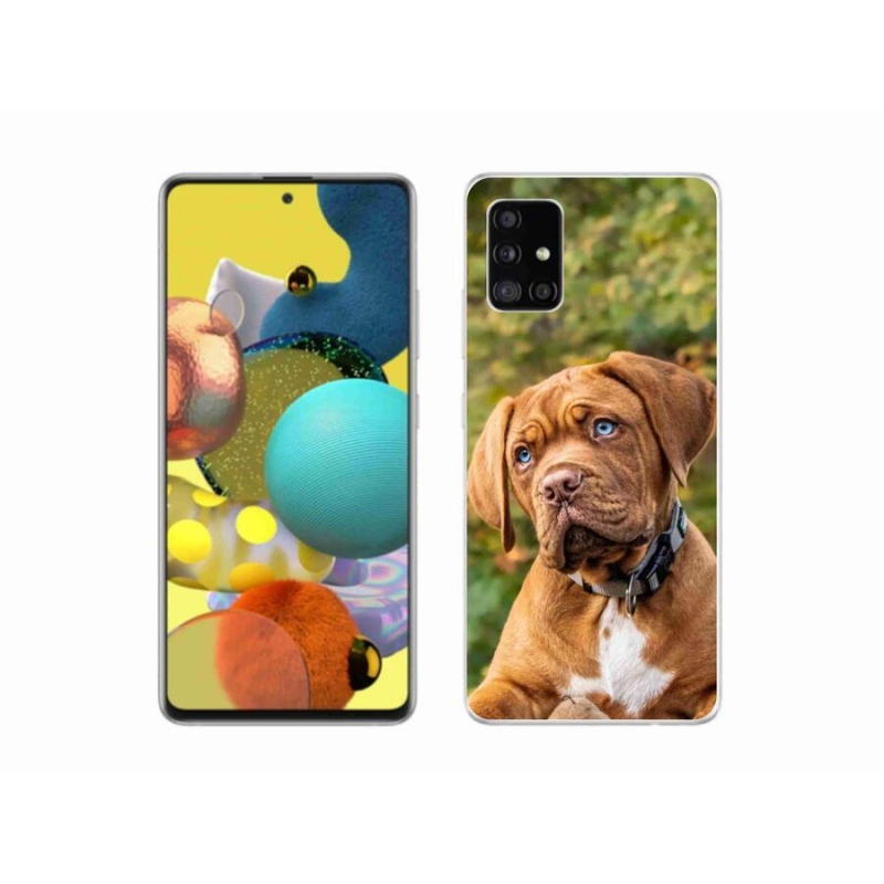 Zselés borítás mmCase Samsung Galaxy A51 5G - kölyökkutyakékhez