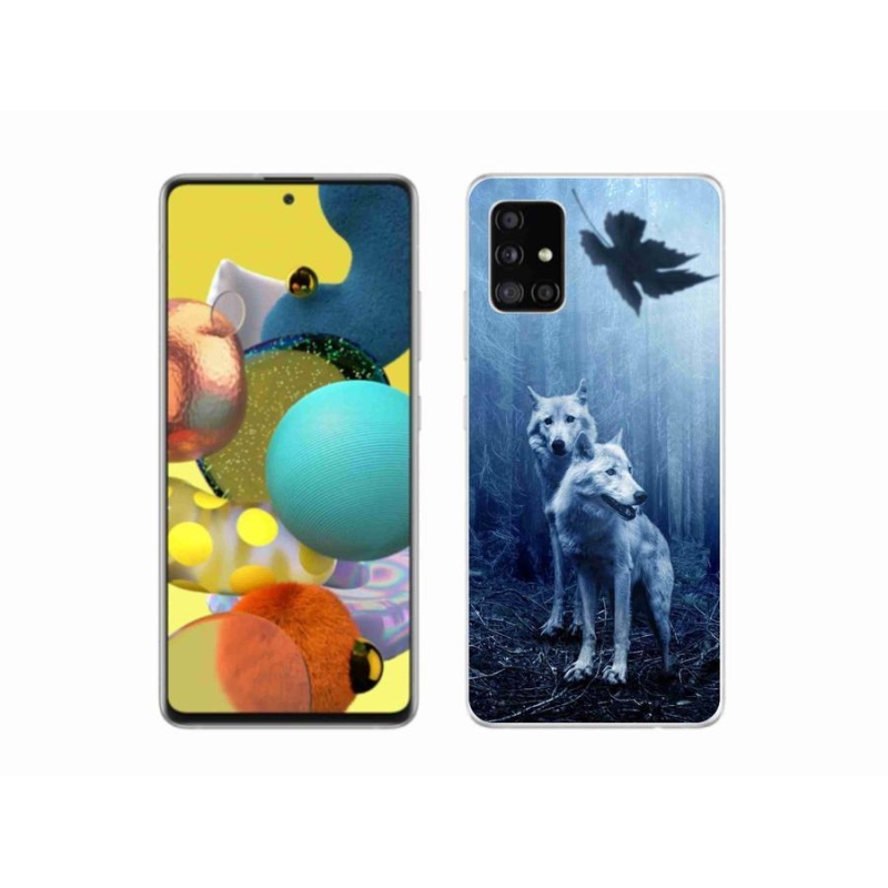 Zselés borítás mmCase Samsung Galaxy A51 5G - farkasok az erdőben