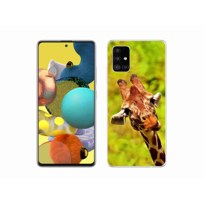 Zselés borítás mmCase Samsung Galaxy A51 5G - zsiráf