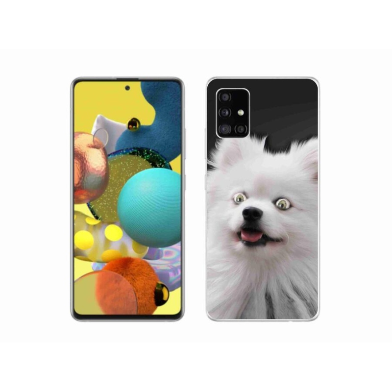 Gél védőhuzat mmCase Samsung Galaxy A51 készülékhez - fehér tüske