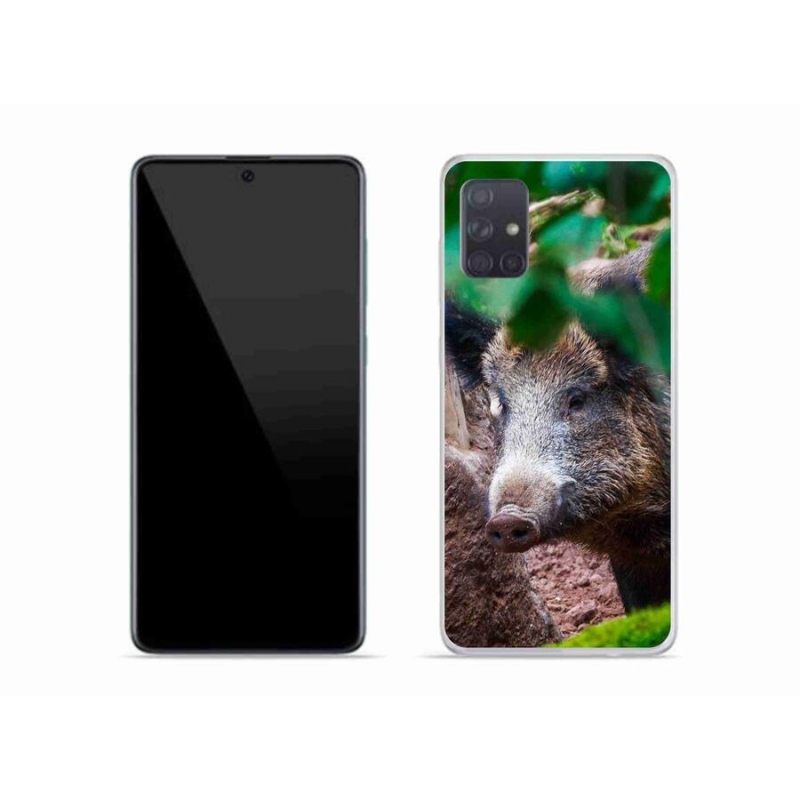 Gél borítás mmCase Samsung Galaxy A51 készülékhez - vaddisznó