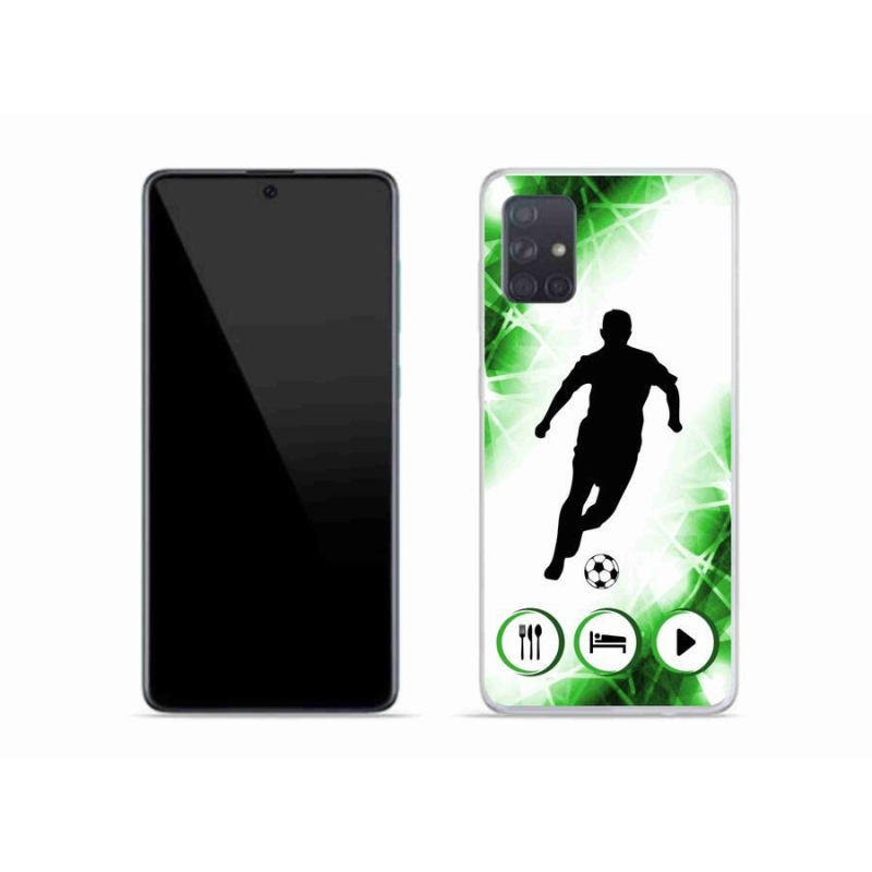 Zselés borítás mmCase Samsung Galaxy A51 - focista számára