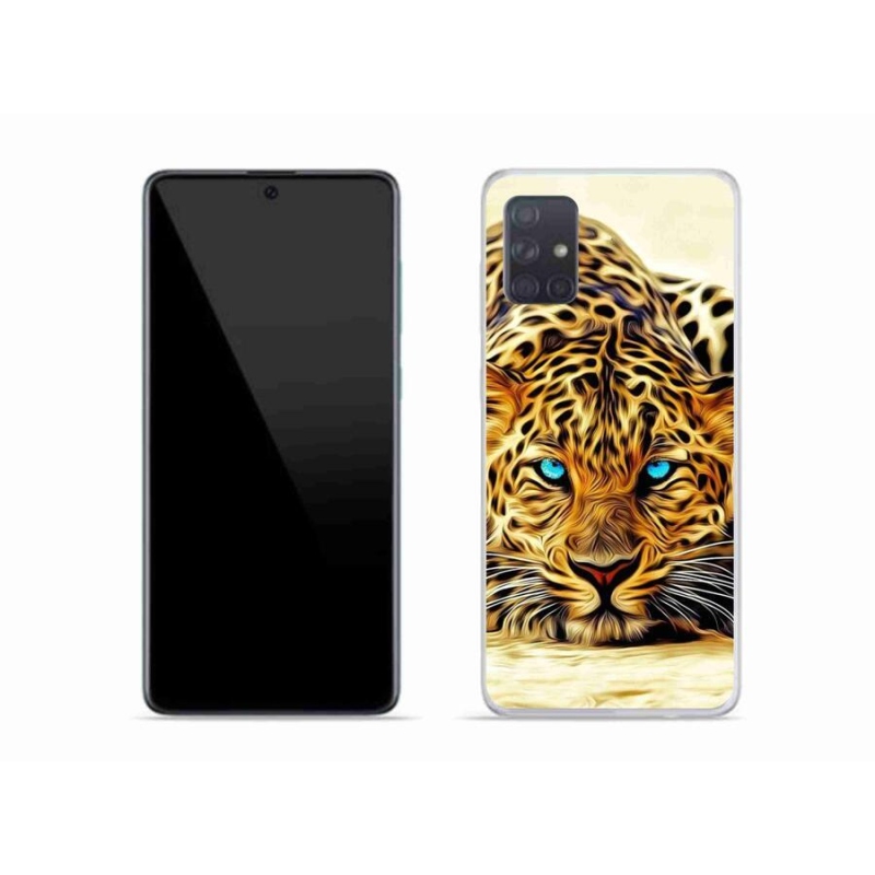 Gél borító mmCase mobiltelefonhoz Samsung Galaxy A51 - rajzfilm tigris