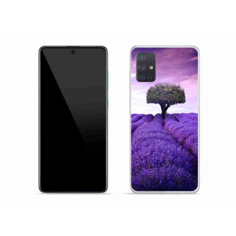 Gél védőhuzat mmCase Samsung Galaxy A51 készülékhez - levendula rét