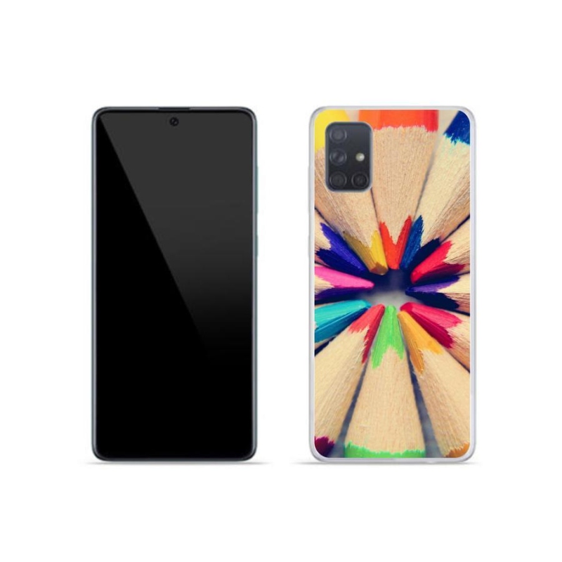 Gél védőhuzat mmCase Samsung Galaxy A51 készülékhez - zsírkréták