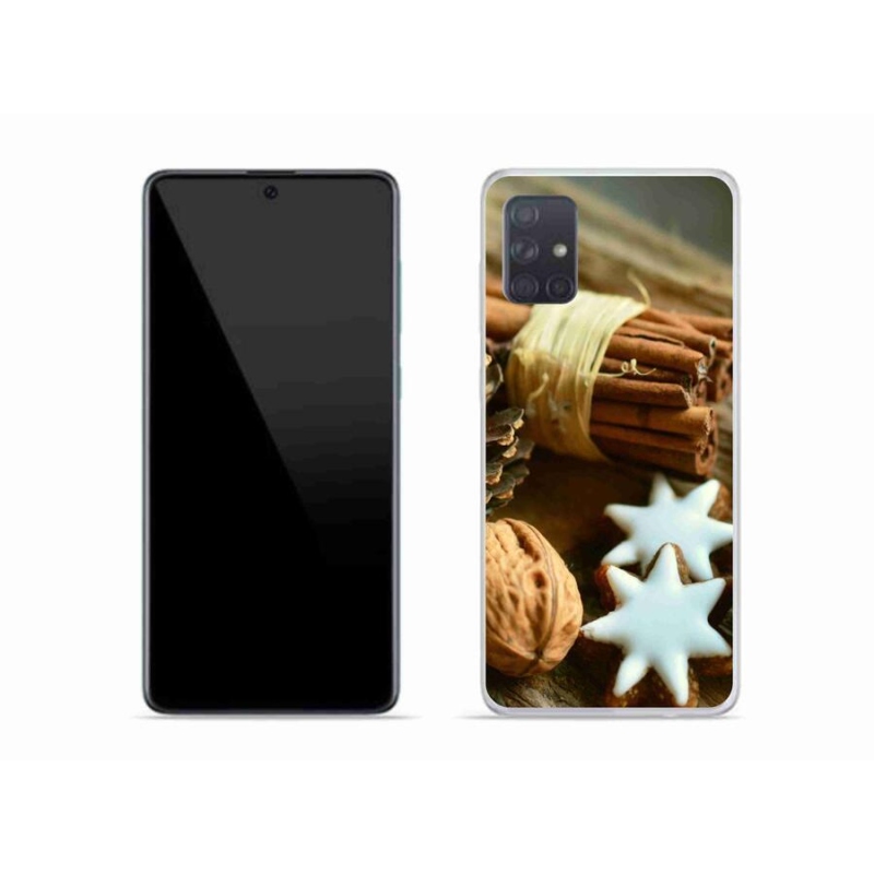 Gél borítás mmCase Samsung Galaxy A51 készülékhez - fahéj és mézeskalács