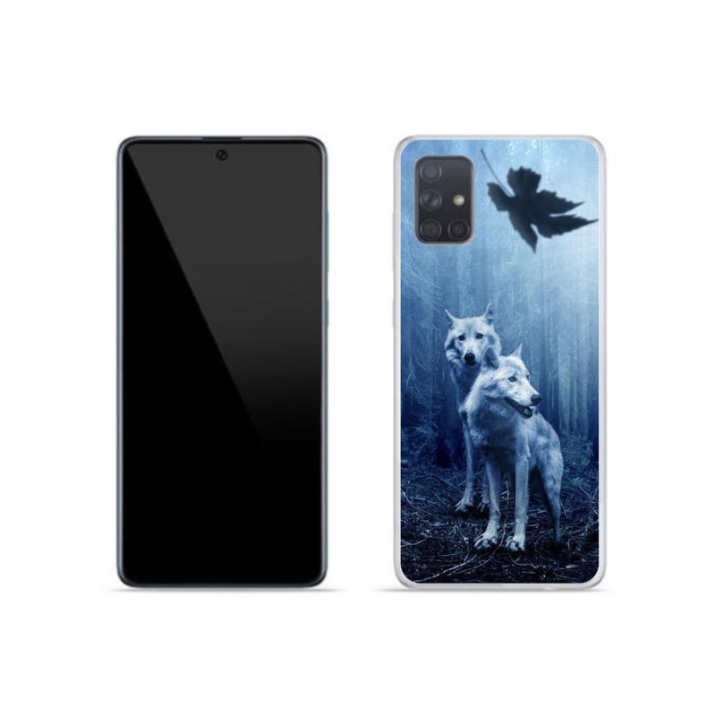 Gél borítás mmCase mobil Samsung Galaxy A51 - farkasok az erdőben