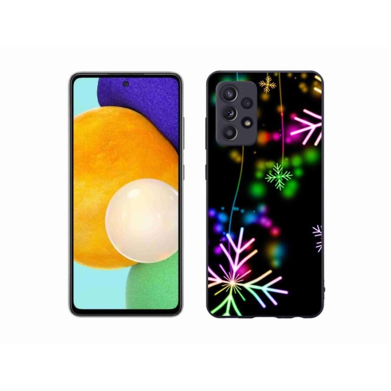 Gél borítás mmCase a mobiltelefonra Samsung Galaxy A52/A52 5G - színes pelyhekkel