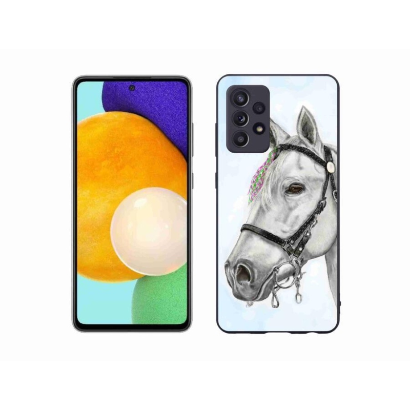 Zselés borítás mmCase Samsung Galaxy A52/A52 5G - fehér ló 1
