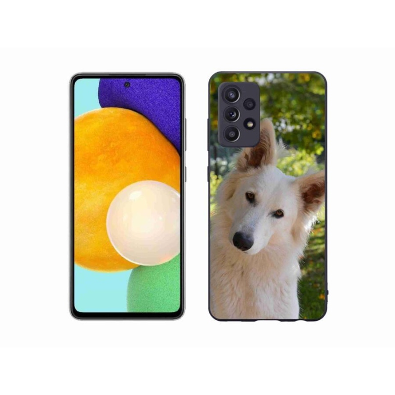 Gél védőhuzat mmCase Samsung Galaxy A52/A52 5G - fehér svájci pásztor 1