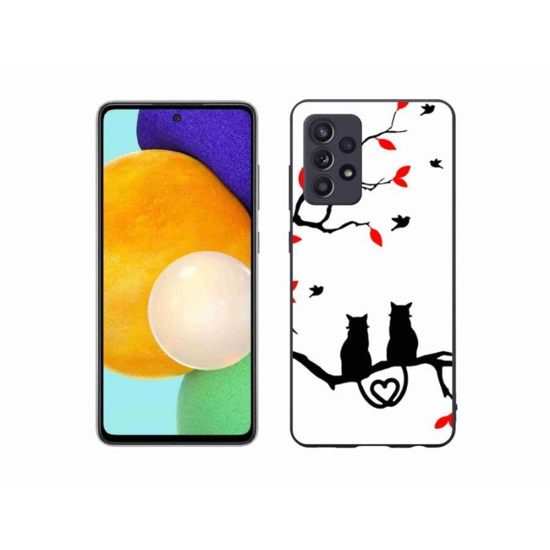 Gél borítás mmCase Samsung Galaxy A52/A52 5G - macskaszerelem