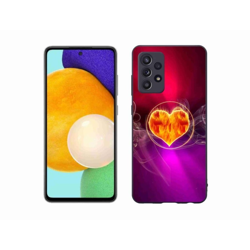 Zselés borítás mmCase Samsung Galaxy A52/A52 5G - tüzes szív