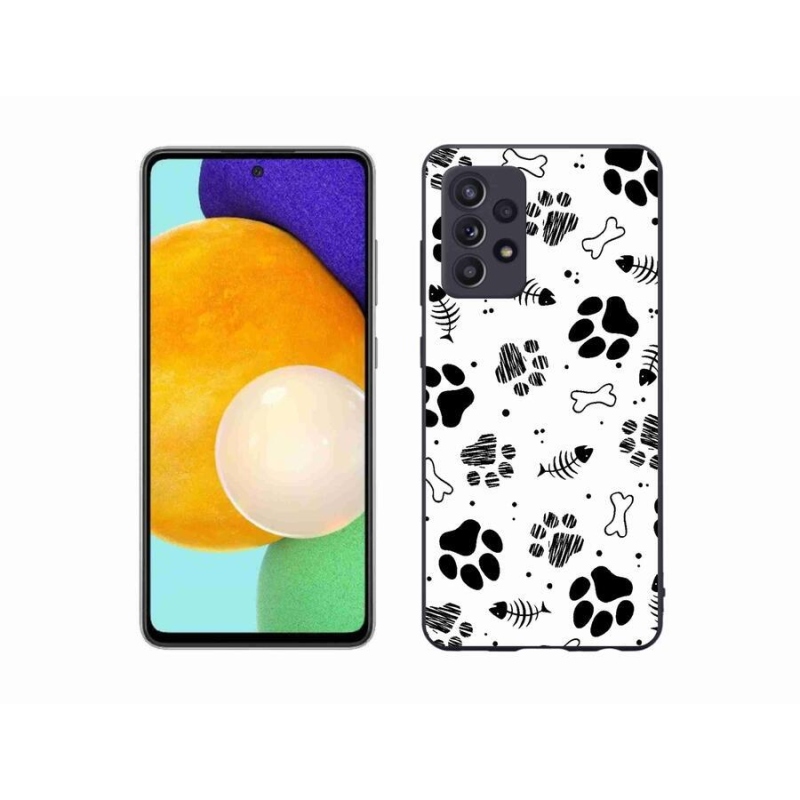 Zselés borítás mmCase Samsung Galaxy A52/A52 5G - kutyamancsok 1