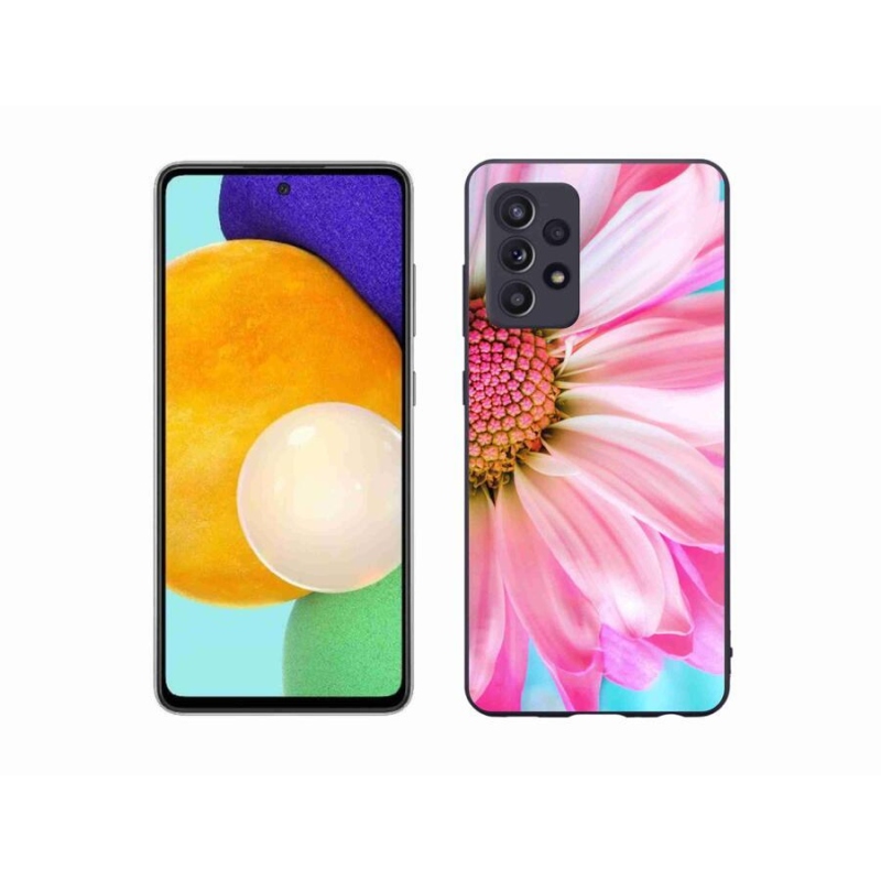 Gél védőhuzat mmCase Samsung Galaxy A52/A52 5G - rózsaszín virág