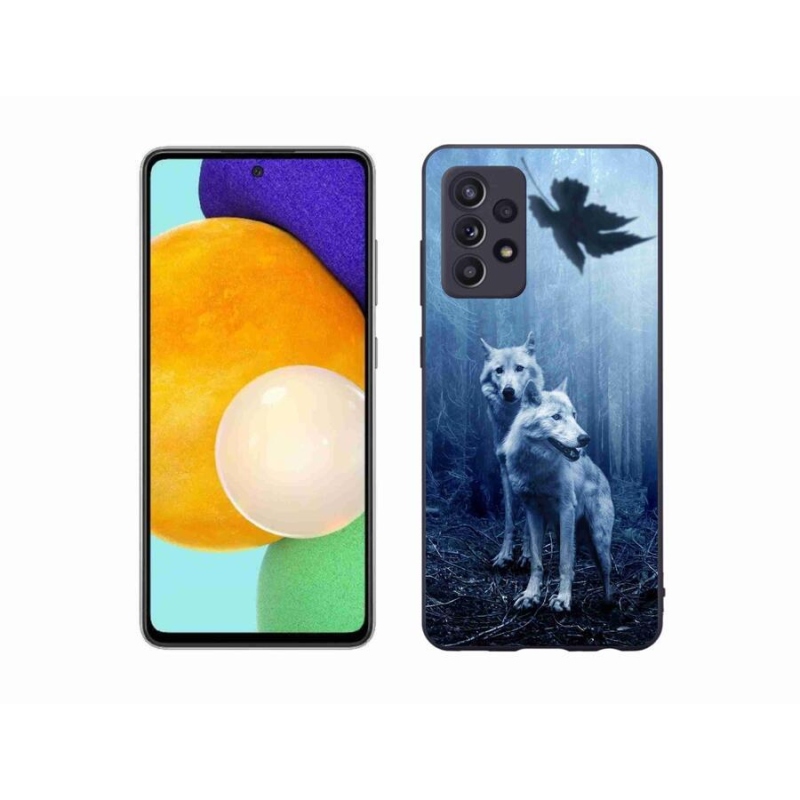 Zselés borítás mmCase Samsung Galaxy A52/A52 5G - farkasok az erdőben