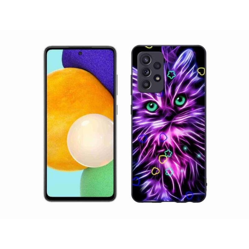 Gél borítás mmCase Samsung Galaxy A52s 5G - absztrakt macska