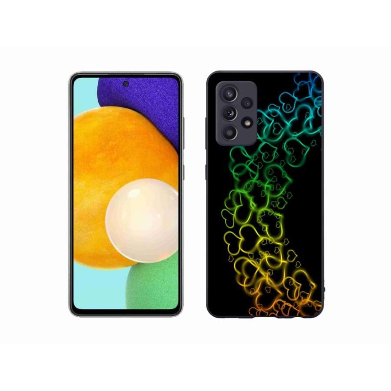 Zselés borítás mmCase Samsung Galaxy A52s 5G - színes szívek