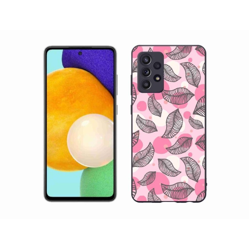 Gél borítás mmCase Samsung Galaxy A52s 5G - rajzfilmes hulló levelek